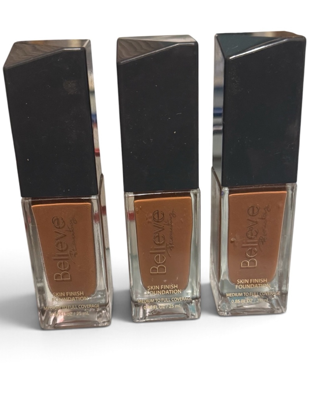 Believe beauty liquid foundation SABLE New sealed three bottles.